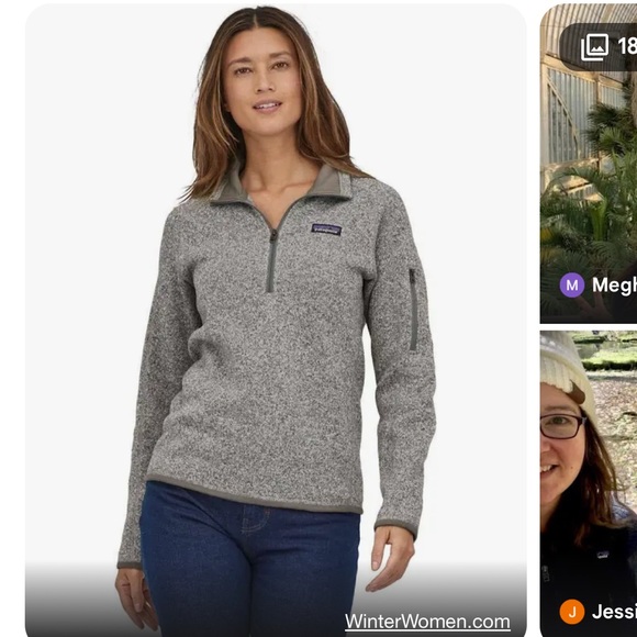 Patagonia Women’s 1/4 zip Better Sweater, blue, Size Large - Picture 5 of 5